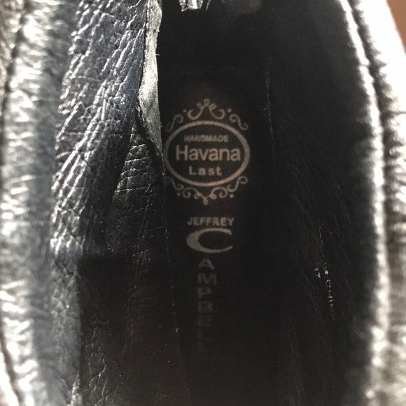 JEFFREY CAMPBELL black leather boots size 37 - Picture 5 of 6